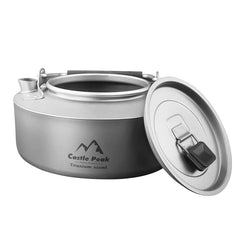 Camping Titanium Kettle Outdoor Tea Coffee Kettle Tableware Pot Supplies Tourist Dishes