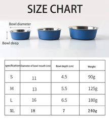 Stainless Steel Dog Cat Bowls Non-slip Outdoor Travel Feeding Feeder Water Food Bowl