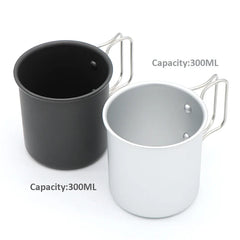 Camping Mug Aluminum Alloy Cup Tourist Tableware Picnic Utensils Outdoor Kitchen