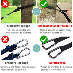 260x140cm Outdoor Double Camping Hammock with Mosquito Net and Rain Fly Tarp