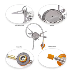 Fire Maple Titanium Blade 2 Gas Burners Ultralight 135g Gas Stoves Cooker With Pre-heat