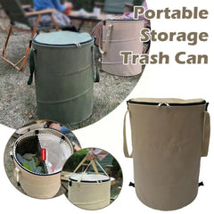 Garden Trash Can Folding Trash Can Garden Storage Fallen Storage Can Capacity Outdoor