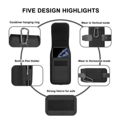 Tactical Cell Phone Pouch Holster with Free D Shaped Buckle Protable Wallet Card Waist