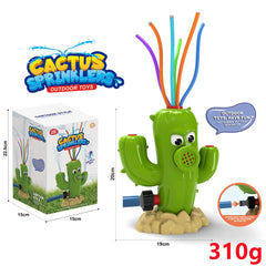 Cactus Sprinkler Outdoor Water Spray Toy Backyard Garden Water Toys Summer Yard