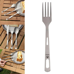 Lightweight Titanium Cutlery Spoon Utensil Camping Dinnerware Tableware Flatware