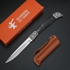 XUAN FENG Outdoor Jungle Knife Wild Survival Straight Knife Camping Tactical Military
