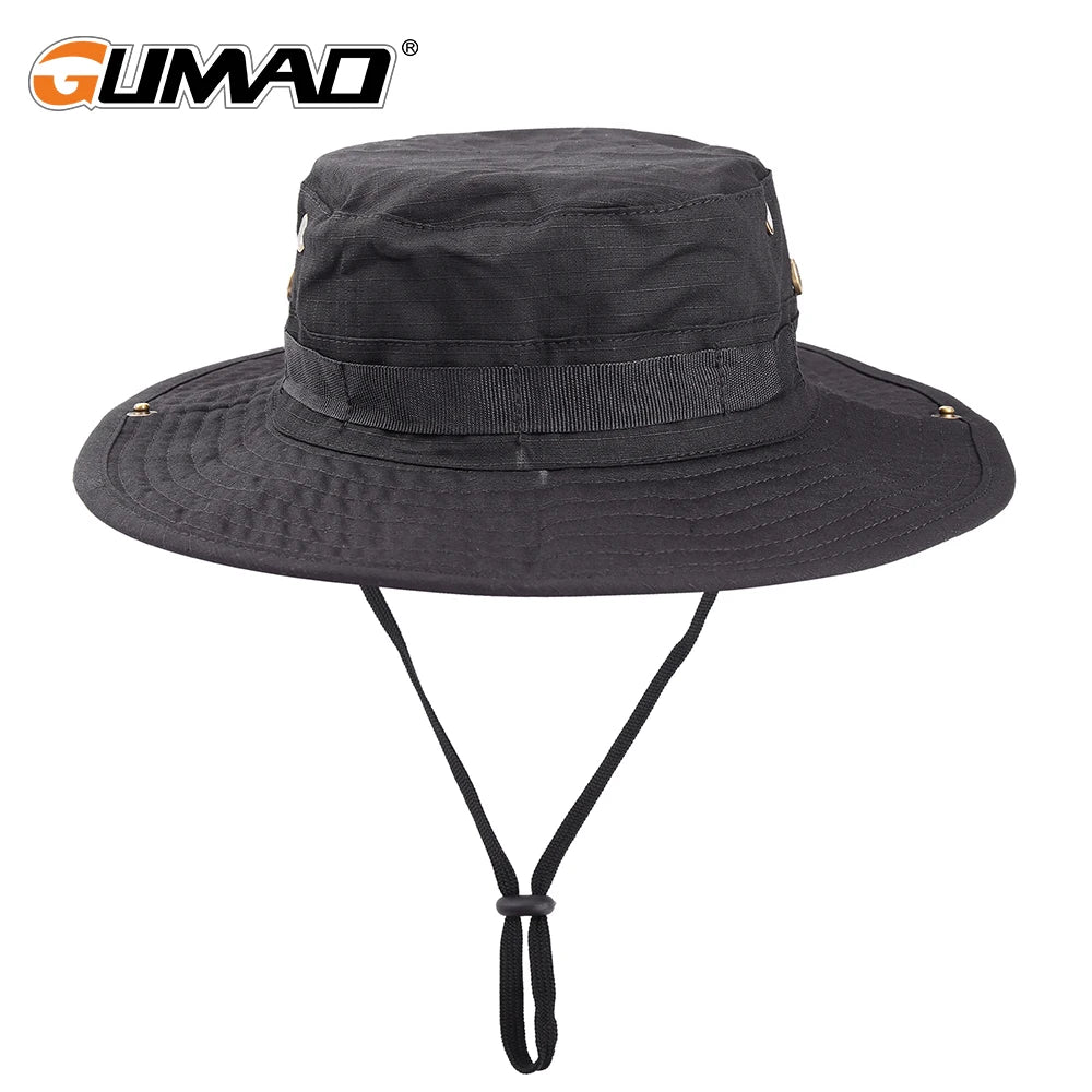 Outdoor Sports Fishing Cap Sunscreen Sun Visors Bucket Hat Camping Military Airsoft