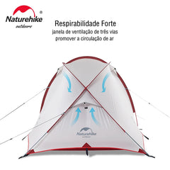 Naturehike Hiby 3 4 Tent 3 4 Person Family Travel Tent Ultralight Waterproof Hiking Tent