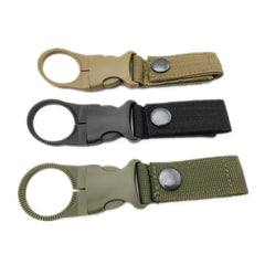 Webbing Buckle Hook Water Bottle Holder Clip Outdoor Military Nylon EDC Climb Carabiner