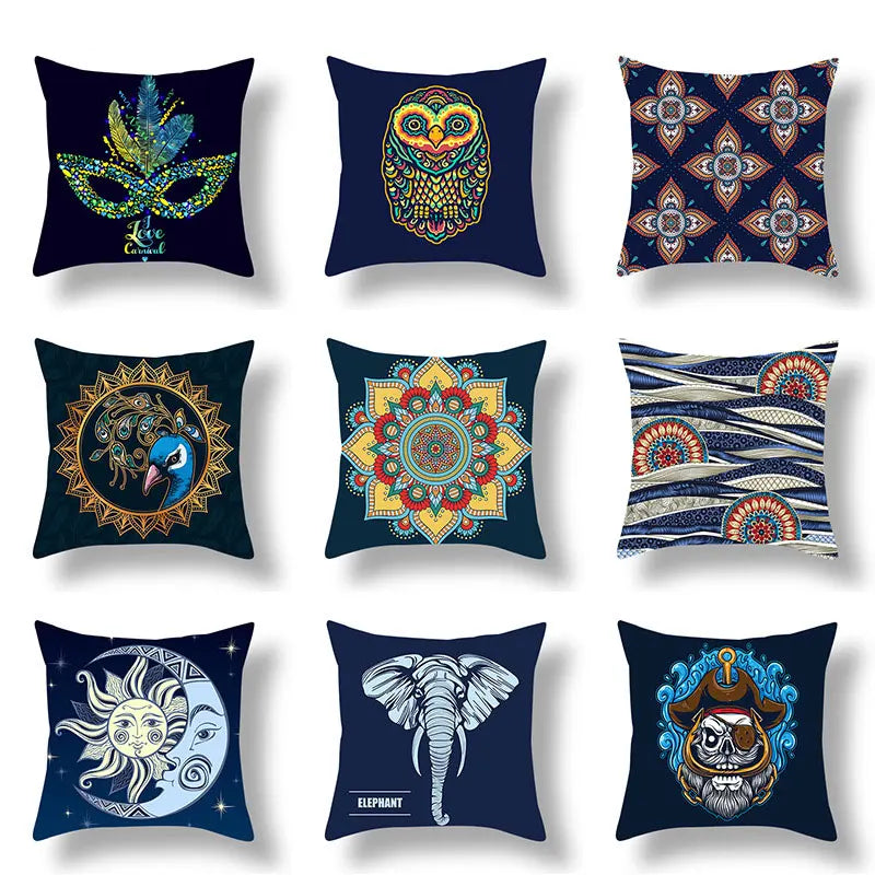 40/45/50/60cm Summer Outdoor Pillow Covers Cushion For Sofa Pillows Mandala Pattern