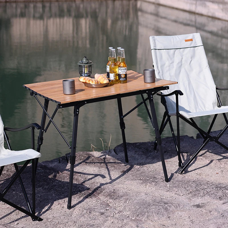 Adjustable Lightweight Camping Table Outdoor Folding Dinning Picnic Barbecue Party