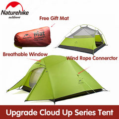 Naturehike Cloud Up 1 2 3 Tent Ultralight Camping Tent for 1-3 People Outdoor Travel