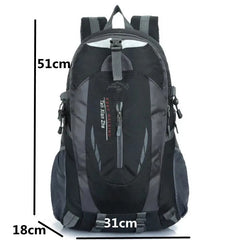Men's Hiking Outdoor Nylon Backpack Travel Climbing Rucksack Sports Bag Camping