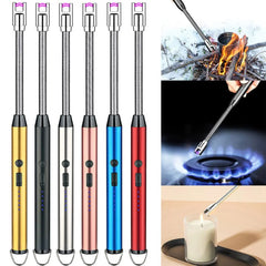 1 Set Useful Long Handle Rechargeable Igniter Visible Power Bar Plasma Electric