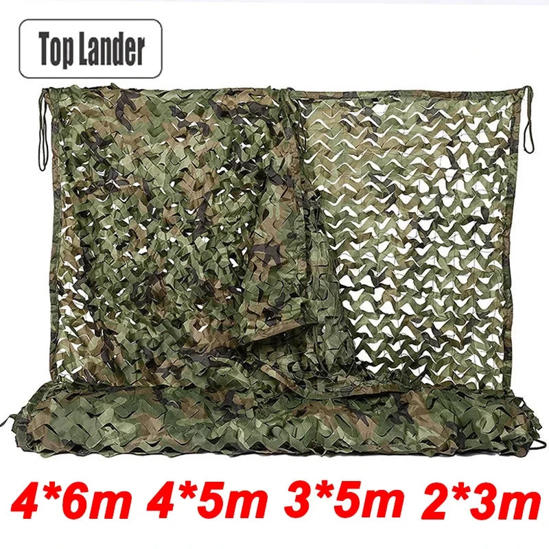 4x5m 2x3m Military Camouflage Net Camo Netting Army Nets Shade Mesh Hunting