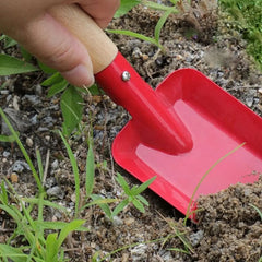 Kids Candy Color Garden Tools Mini Metal Trowel with Wooden Handle Gardening Tools