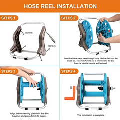 Portable Water Pipe Garden Hoses Storage Rack Garden Hose Reel for Washing Cars Garden