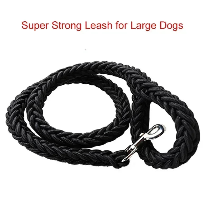Nylon Dog Harness Leash For Medium Large Dogs Leads Pet Training Running Walking