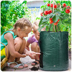 Potato Grow Bags PE Vegetable Planter Growing Bag DIY Fabric Grow Pot Outdoor Garden