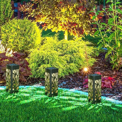 Solar Lights Outdoor with Solar Panel Pathway Lights IP65 Waterproof Garden Lights Auto