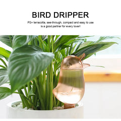Auto Drip Irrigation Automatic Dripper Flower Pot Bird Shape Waterer For Plants Flower