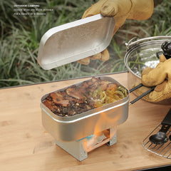 TARKA  Outdoor Camping Tableware Aluminum Tourist Lunch Box Portable Mess Tin