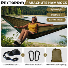 Single Camping Hammock 220x100cm Durable Safety Adult Indoor Outdoor Hanging