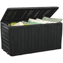 Keter Marvel Plus 71 Gallon Resin Deck Box-Organization and Storage for Patio Furniture