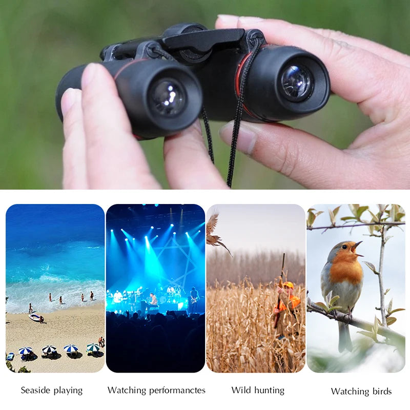 Professional 30x60 Telescope Mini Compact Folding Binoculars HD Portable for Child Outdoor