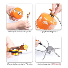 Fire Maple Titanium Blade 2 Gas Burners Ultralight 135g Gas Stoves Cooker With Pre-heat