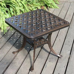 Street and Outdoor furniture Aluminum Mini table coffee tables 54x54cm Small corner