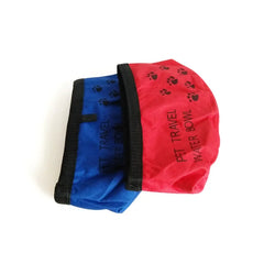 Dog Cat Puppy Food Water Bowl Dish Oxford Fabric Outdoor  Feeder Folding Collapsible