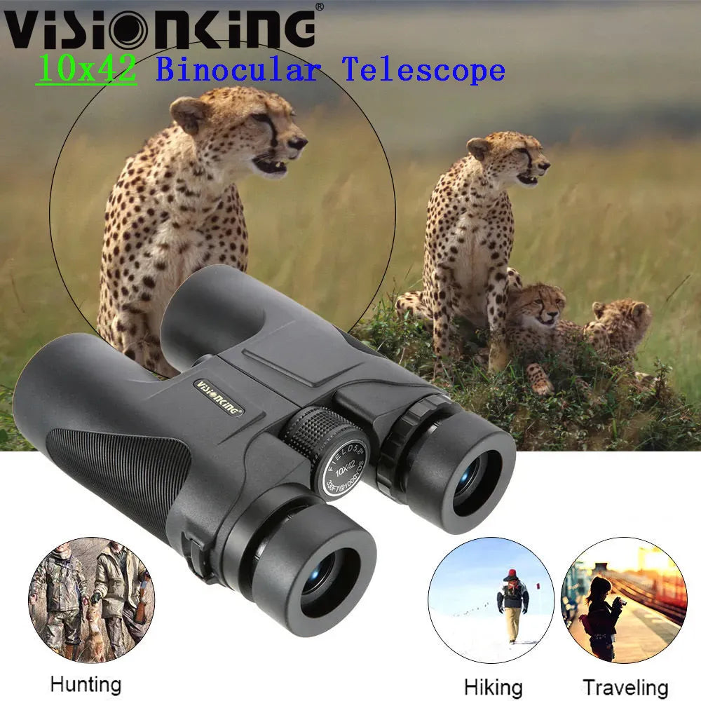 Visionking Long Range 10x42 Hunting Camping Binoculars BAK-4 FMC Waterproof