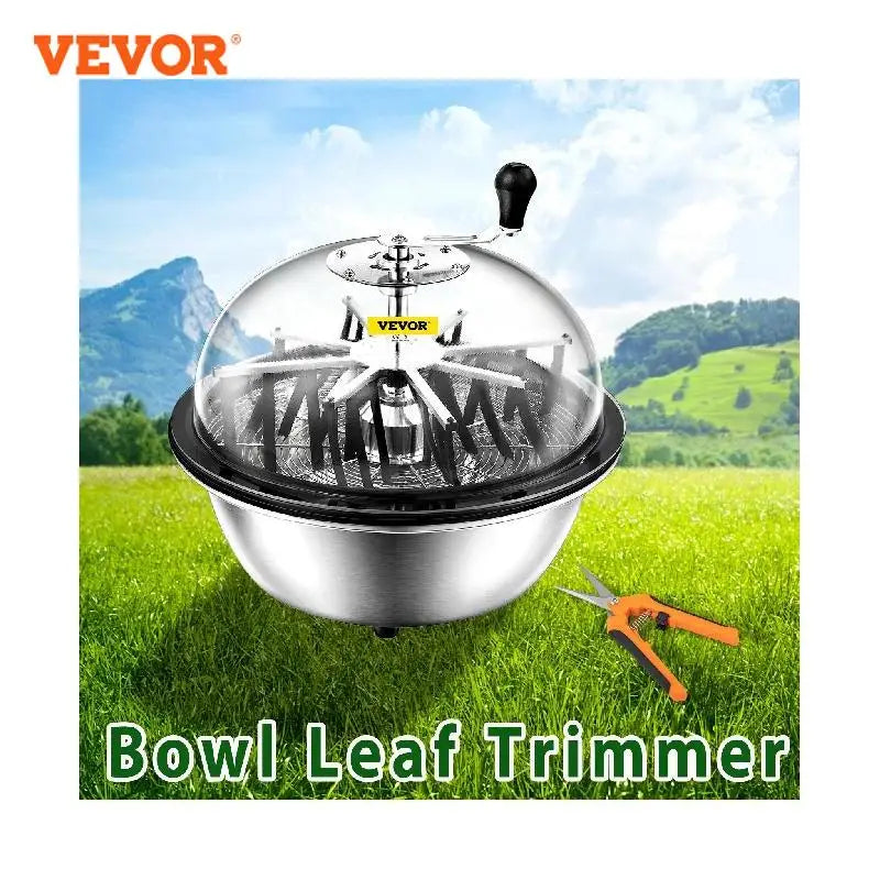 VEVOR Hydroponic Leaf Bowl Leaf Trimmer 16 19 24 Inch Twisted Spin Cut Garden Tools