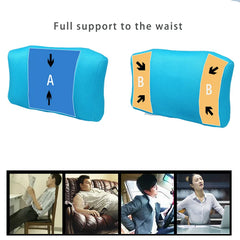 1Pcs BYEPAIN Portable Inflatable Lumbar Support Cushion/ Massage Pillow