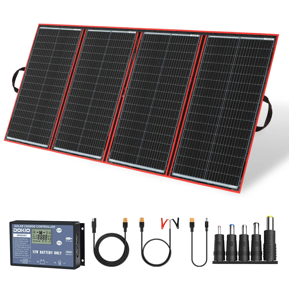 Dokio 300W 18V Flexible Foldable Solar Panel Hiqh Quality Portable Solar Panel China