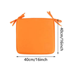 Removable Square Chair Cushion Seat Pad With Ties Cotton Seat Cushion Filling Dining