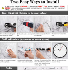 Broom Holder Wall Mount Mop Organizer Storage Tool Racks Stainless Steel Hooks