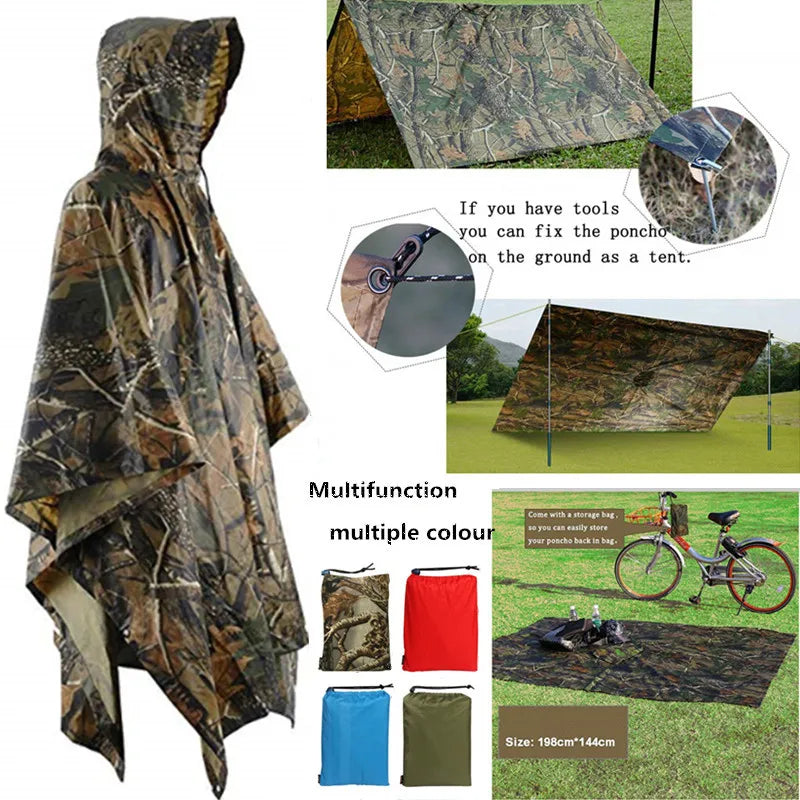 Multi-Functional Outdoor Portable Sunshade Camping Tarp Ground Mat Picnic Mat