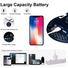 New USB Rechargeable Portable Flashlight 13500mAh Camping equipment Lights