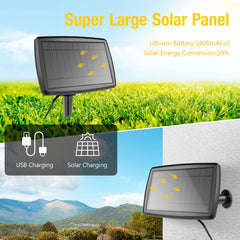 10/25 G40 LED Bulb Lamp Solar Power String Light 5M/7.5M Solar Fairy Garden Light