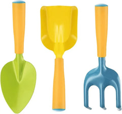 Kids Candy Color Garden Tools ,Children Gardening Trowel Shovel Rake Yard Watering Pot