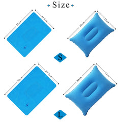 Portable Fold Outdoor Travel Sleep Pillow Camping Tent Inflatable Pillow Airplane Hotel