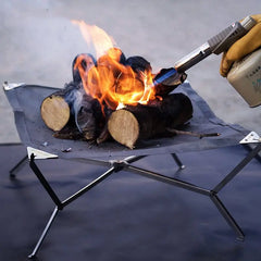 Portable Camping Grill Stand, Bonfire Barbecue Grill, Large Cookware, Charcoal Grill