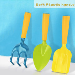 Kids Candy Color Garden Tools ,Children Gardening Trowel Shovel Rake Yard Watering Pot