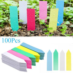 100 Pcs Garden Waterproof Plant Plastic Labels Nursery Nursery Tray Markers DIY Garden