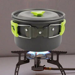 Camping Cookware Portable Pot Pan Cup Teaport Set Folding Outdoor Cooking Set