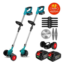 Handheld Electric Lawn Mower Foldable Trimmer Adjustable Garden Pruning Cutting Power