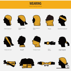 Outdoor Bandana Man Seamless Balaclava Buffs Neck Warmer Cycling Motorcycle Scarf