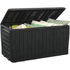 Keter Marvel Plus 71 Gallon Resin Deck Box-Organization and Storage for Patio Furniture